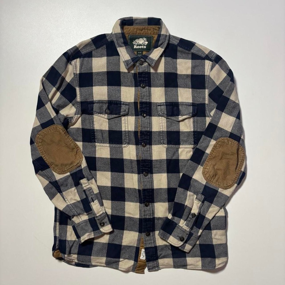 Roots Buffalo Plaid Flannel Shirt Jacket – Size M